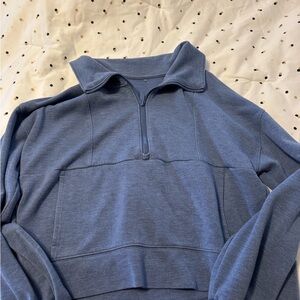 Travis Mathew Women's Half-Zip Pullover in Slate Blue